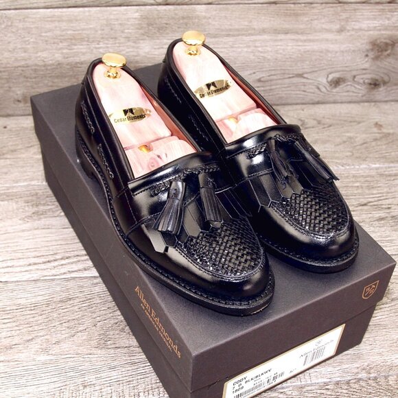 * NIB * $395 Allen Edmonds CODY Dress Loafer 7 D Black * add $15 new Cedar Trees main image 4
